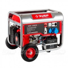 Бензогенератор Зубр ЗЭСБ-4500-ЭНА 4.5 кВт с автозапуском и колесами во Владикавказе