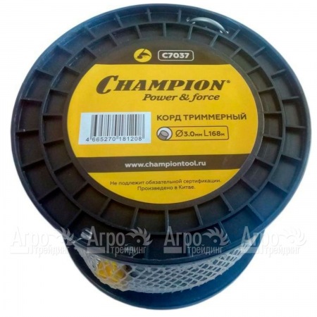 Корд триммерный Champion Aluminium 3.0мм, 168м (круглый)+нож  во Владикавказе