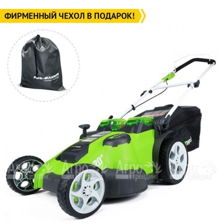 Газонокосилка аккумуляторная GreenWorks G-Max G40LM49DB 40V 49 см Twin Force (без батареи и зарядного устройства) во Владикавказе