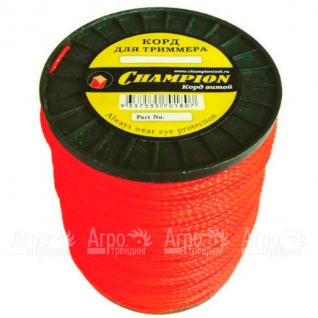 Корд триммерный Champion Twisted Square 4.8 мм х 65 м (витой квадрат) + нож  во Владикавказе