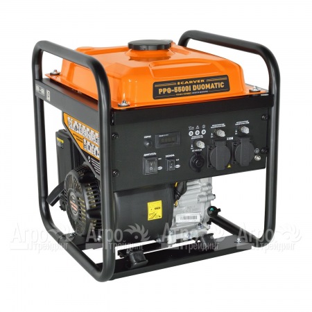 Бензиновый генератор инверторный Carver PPG-5500I Duomatic 4.2 кВт во Владикавказе