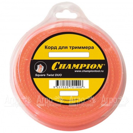 Корд триммерный Champion Square Twist Duo 2.4мм, 44м (витой квадрат)  во Владикавказе