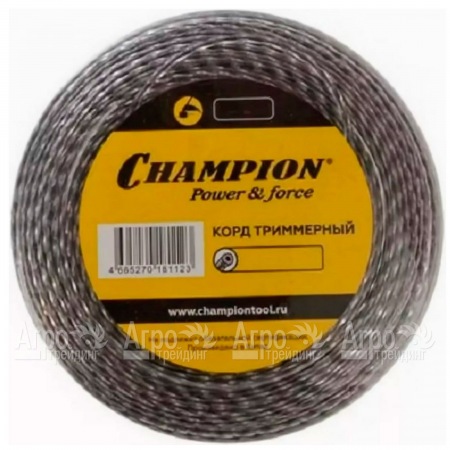 Корд триммерный Champion Tri-twist 3.0мм, 50м (витой треугольник)+нож  во Владикавказе