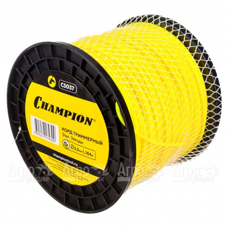 Корд триммерный Champion Star 3.0мм, 164м (звезда)+нож  во Владикавказе