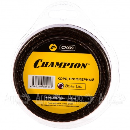 Корд триммерный Champion Magic 2.4мм, 15м (витой квадрат)  во Владикавказе