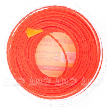Корд триммерный Champion Twisted Square 3.0мм, 300м (витой квадрат)+нож  во Владикавказе