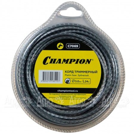 Корд триммерный Champion Platin Saw 3.0мм, 24м (зубчатый)  во Владикавказе