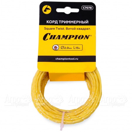 Корд триммерный Champion Square Twist 2.0мм, 15м (витой квадрат) во Владикавказе