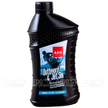 Масло AEG Outboard&amp;JetSki 2Т Oil NMMA TC-W3 1 л для 2-х тактных двигателей  во Владикавказе
