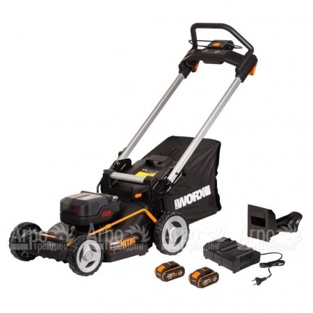 Газонокосилка аккумуляторная Worx WG748E во Владикавказе