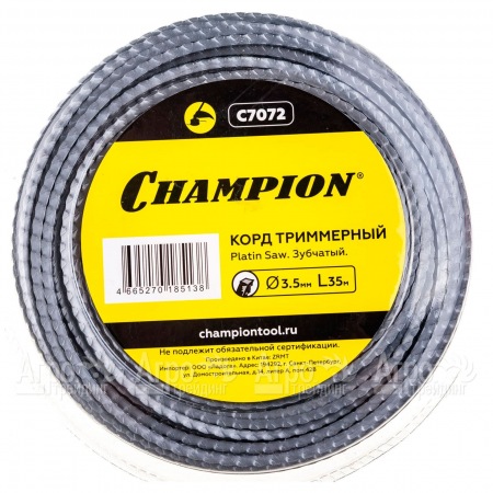 Корд триммерный Champion Platin Saw 3.5мм, 35м (зубчатый)+нож  во Владикавказе