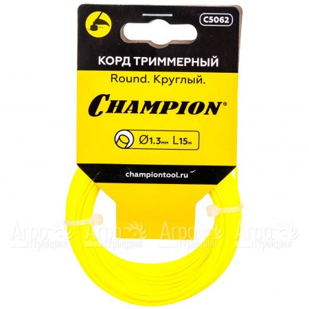Корд триммерный Champion Round 1.3мм, 15м (круглый) во Владикавказе