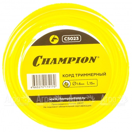 Корд триммерный Champion Star 1.6мм, 15м (звезда) во Владикавказе