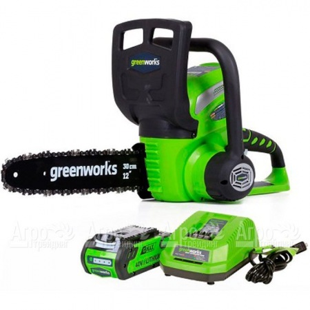 Аккумуляторная пила GreenWorks G40CS30II-12" 2 Ач во Владикавказе