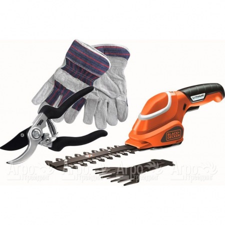 Ножницы аккумуляторные для травы Black+Decker GSL 700 KIT-QW во Владикавказе