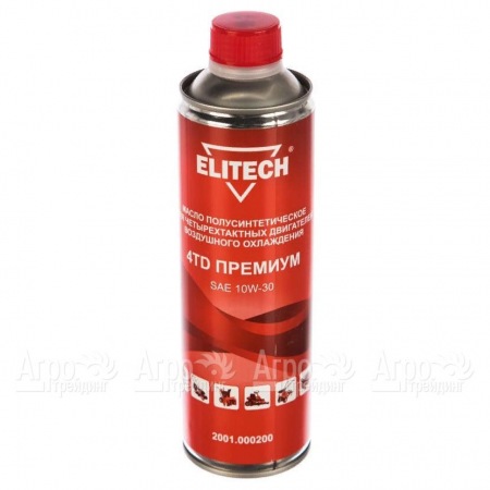 Масло моторное полусинтетическое Elitech 2001.000200 SAE 10W-30 0.6 л для 4-х тактных двигателей во Владикавказе
