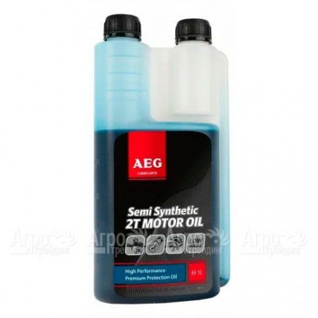 Масло п/с с дозатором AEG Semi Synthetic 2T Motor Oil API TC 1 л для 2-х тактных двигателей во Владикавказе