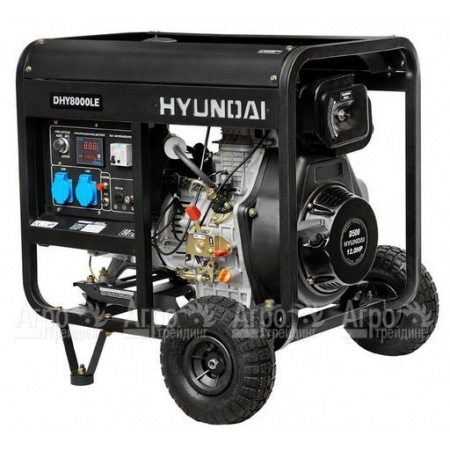 Дизельгенератор Hyundai DHY 8000LE 5,5 кВт + колеса во Владикавказе