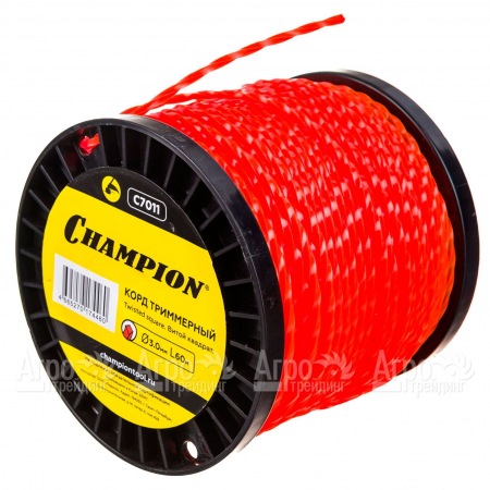 Корд триммерный Champion Twisted Square 3.0мм, 60м (витой квадрат)+нож  во Владикавказе