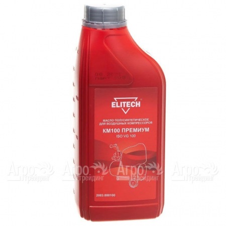 Масло полусинтетическое Elitech КМ100 2003.000100 ISO VG 100 1 л для воздушных компрессоров во Владикавказе