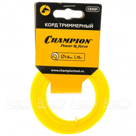 Корд триммерный Champion Round 1.6мм, 15м (круглый) во Владикавказе
