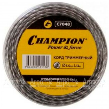 Корд триммерный Champion Tri-twist 3.0мм, 12м (витой треугольник)  во Владикавказе